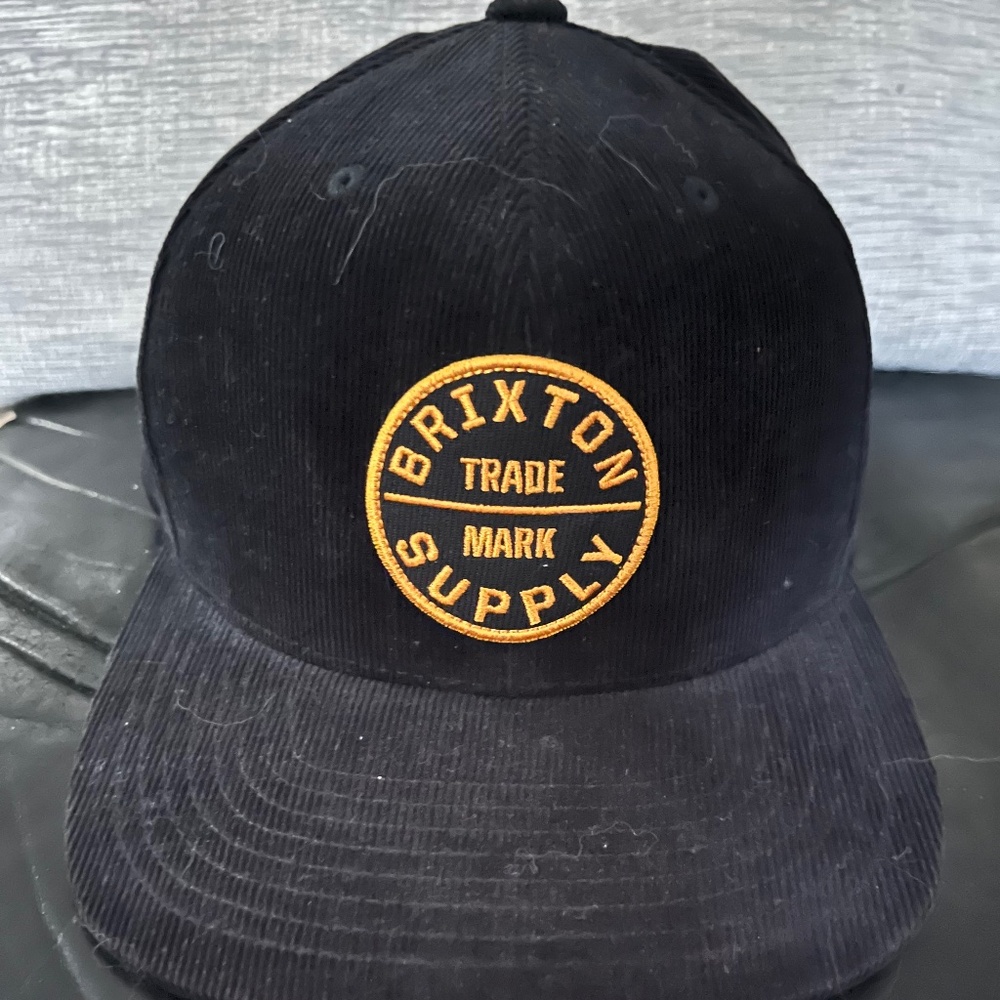 Brixton Supply  Corduroy cap hat SnapBack unisex